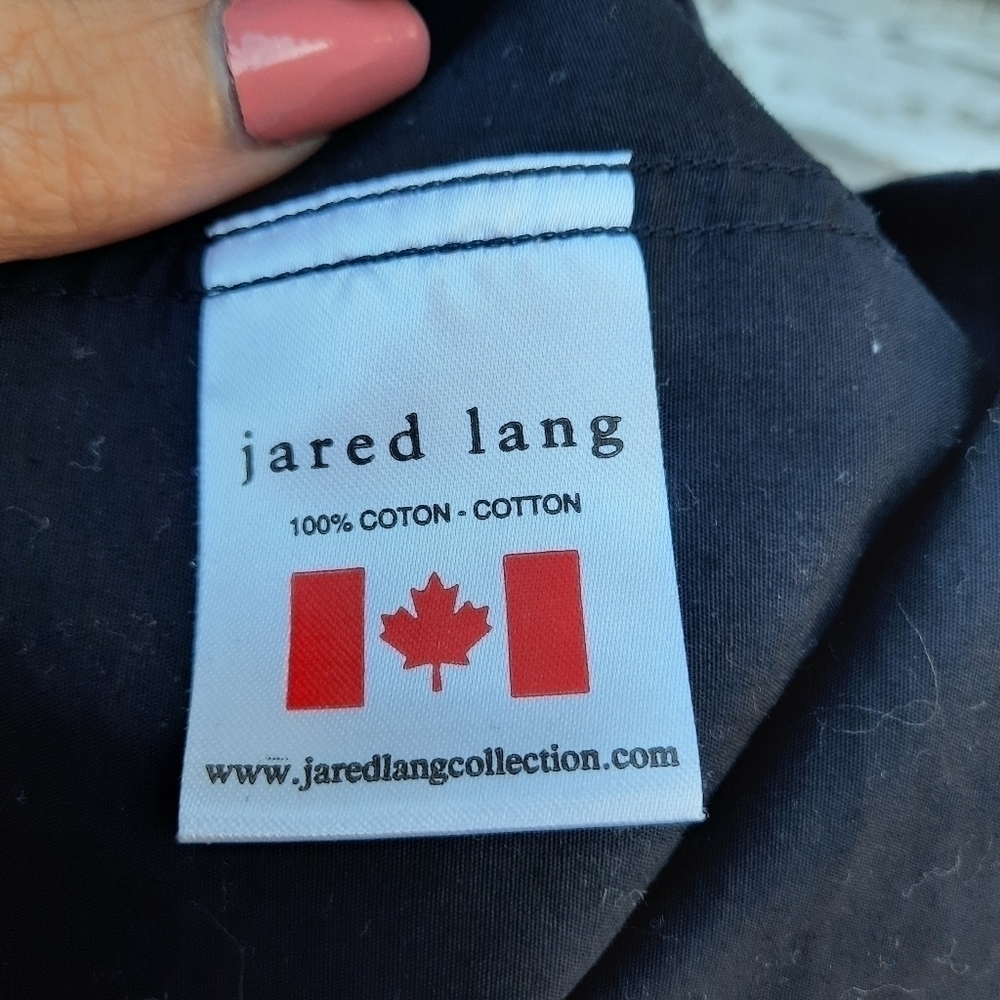 🌟 JARED LANG Button Up LS Collared Dress Shirt size xl - Picture 3 of 6